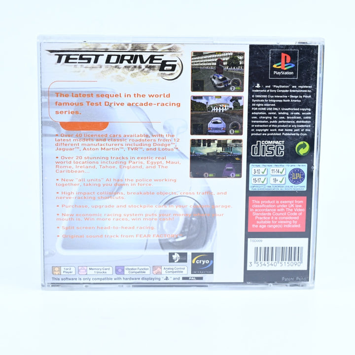 Test Drive 6 - Sony Playstation 1 / PS1 Game + Manual - PAL - MINT DISC!