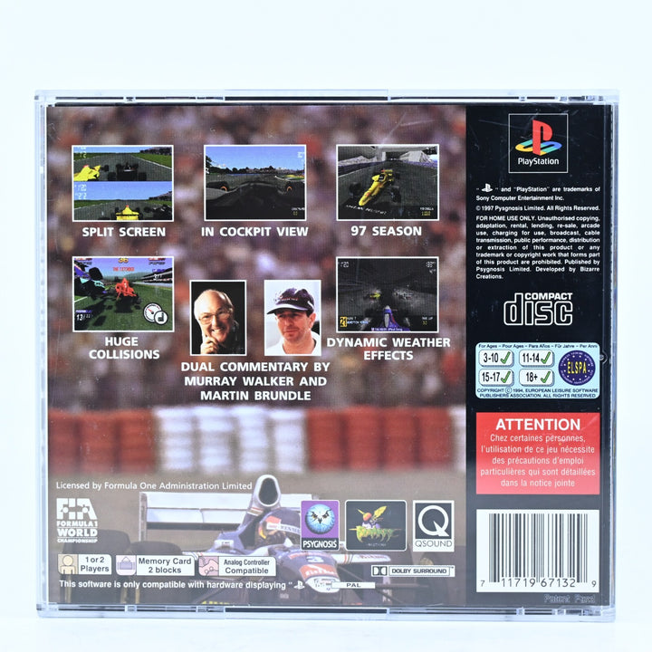 Formula 1: 97 - Sony Playstation 1 / PS1 Game + Manual - PAL - MINT DISC!