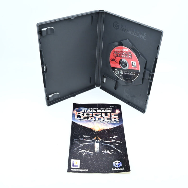 Star Wars Rogue Squadron II Rogue Leader - Nintendo Gamecube Game + Manual - PAL