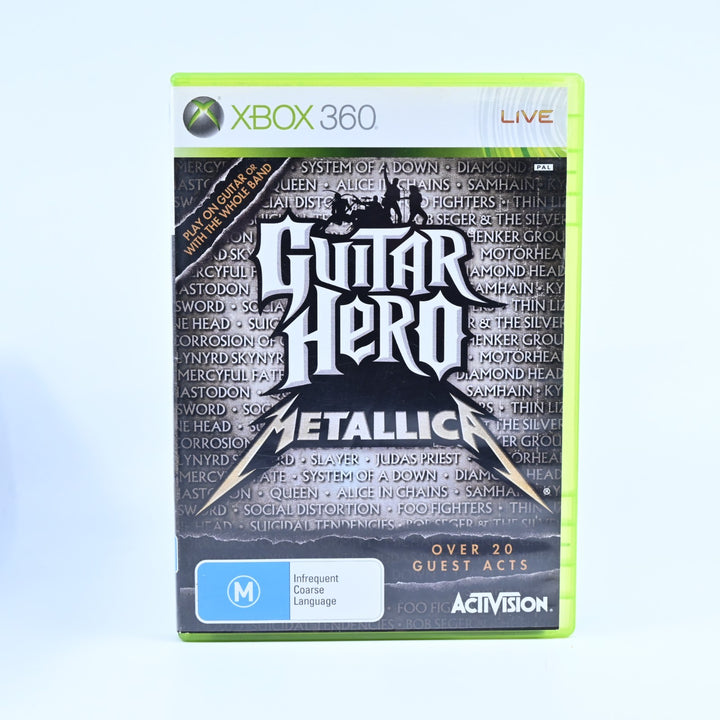 Guitar Hero: Metallica - Xbox 360 Game + Manual - PAL - MINT DISC!