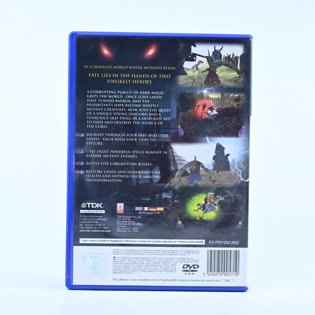 Pryzm: Chapter One - The Dark Unicorn - PS2 Game + Manual - PAL - MINT DISC!