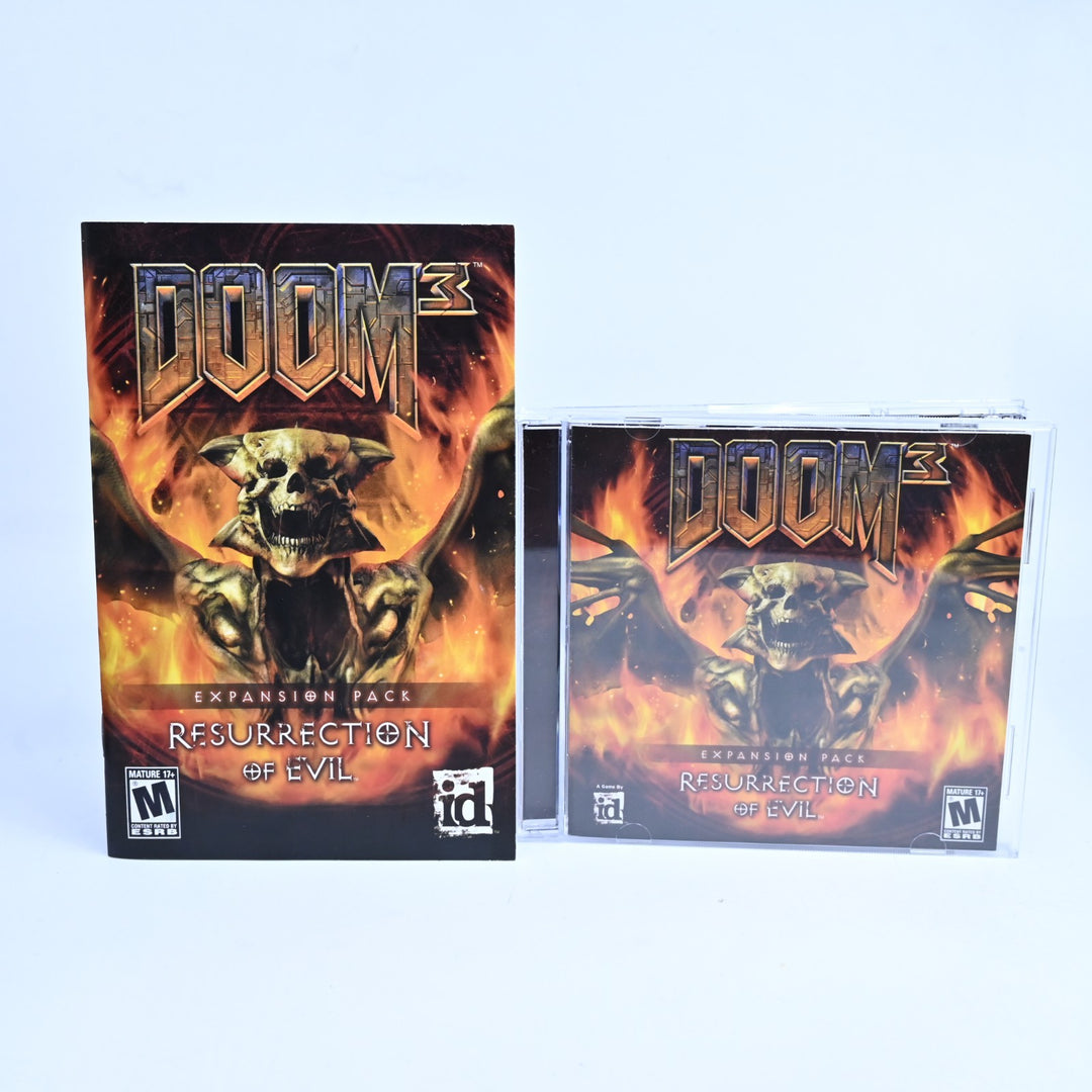 Doom 3 + Resurrection of Evil Expansion Pack - Big Boxes - Id Software - PC Game