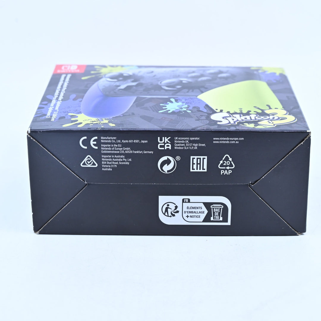 Nintendo Switch Pro Controller - Splatoon 3 Edition - Nintendo Switch Accessory