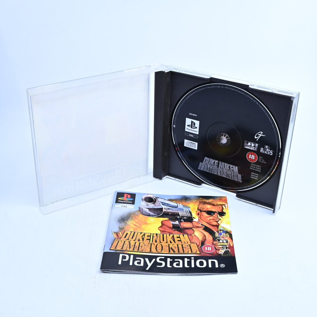 Duke Nukem: Time to Kill - Sony Playstation 1 PS1 Game + Manual - PAL MINT DISC