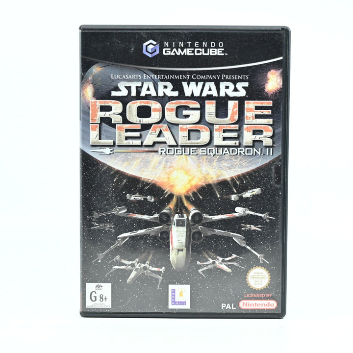 Star Wars Rogue Squadron II Rogue Leader - Nintendo Gamecube Game + Manual - PAL