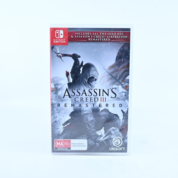 SEALED! Assassin's Creed III - Nintendo Switch Game - FREE POST!