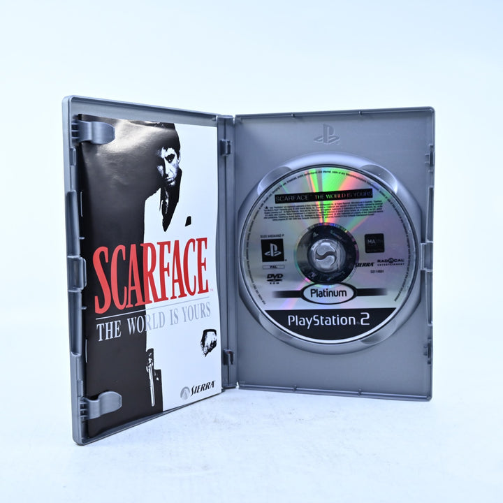 Scarface - Sony Playstation 2 / PS2 Game + Manual - PAL - MINT DISC!