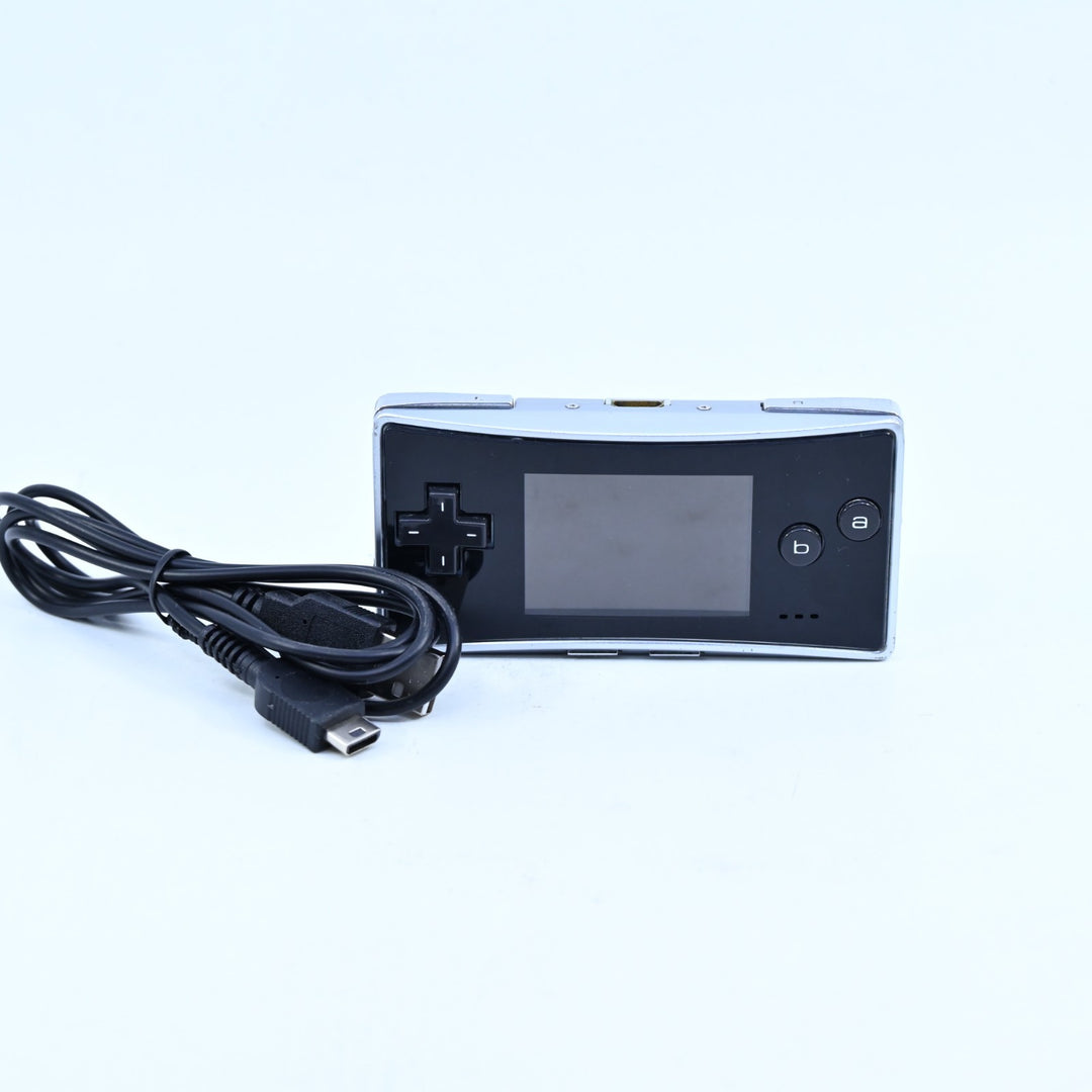Black / Silver - OXY-001 - Nintendo Gameboy Micro Console / GBA Console - PAL