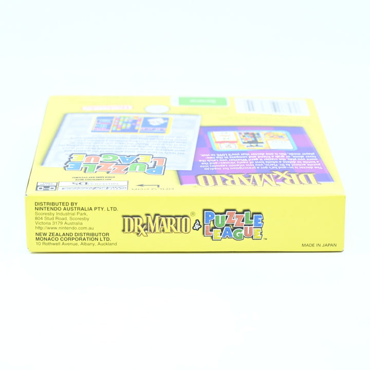 MINT! Dr. Mario & Puzzle League - Nintendo Gameboy Advance / GBA Boxed Game