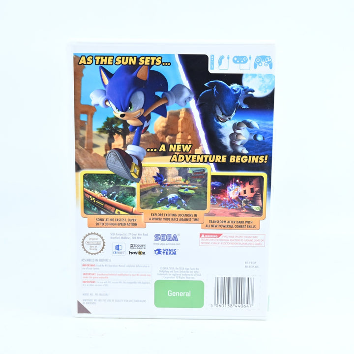 Sonic Unleashed - Nintendo Wii Game + Manual - PAL - MINT DISC!