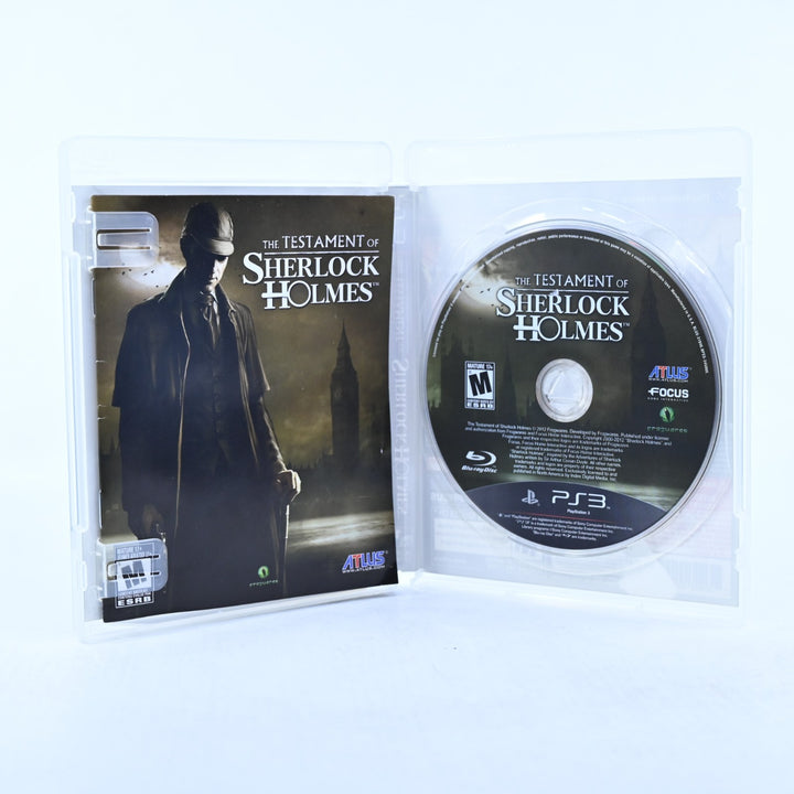 The Testament of Sherlock Holmes - Sony Playstation 3 / PS3 Game + Manual