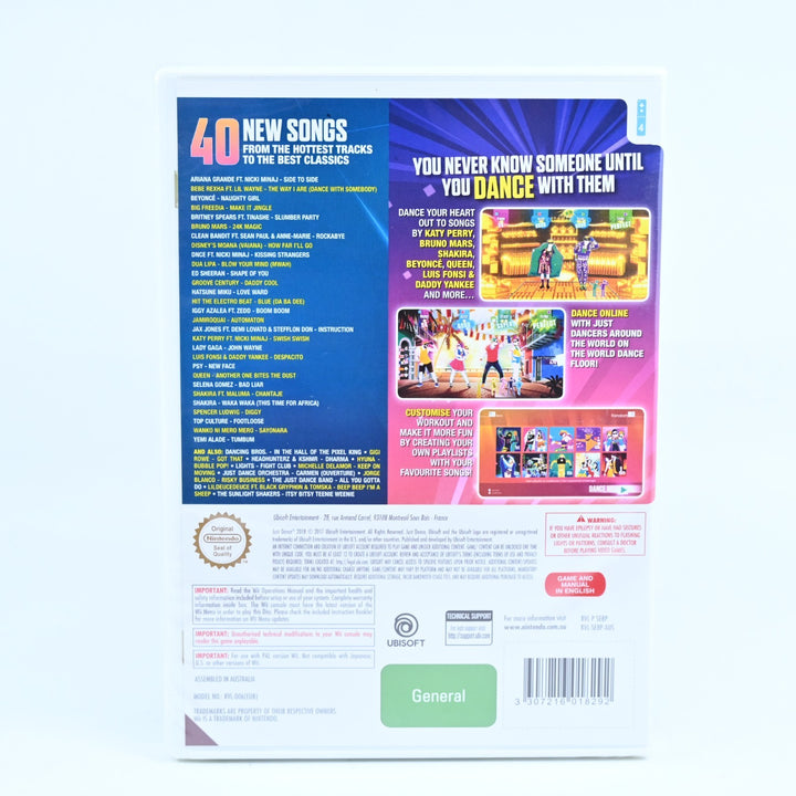 Just Dance 2018 - SEALED! - Nintendo Wii Game + Manual - PAL
