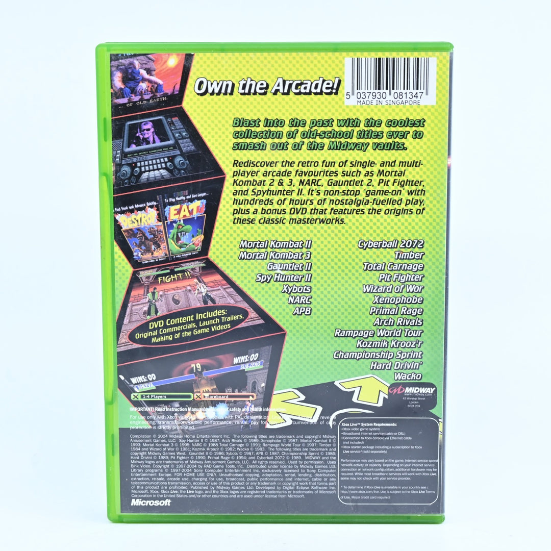 Midway Arcade Treasures 2  - Original Xbox Game + Manual - PAL - MINT DISC!