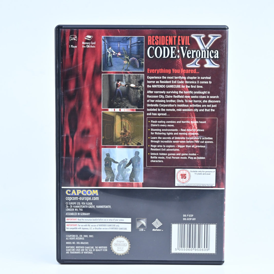 Resident Evil CODE: Veronica X - Nintendo Gamecube Game + Manual - PAL