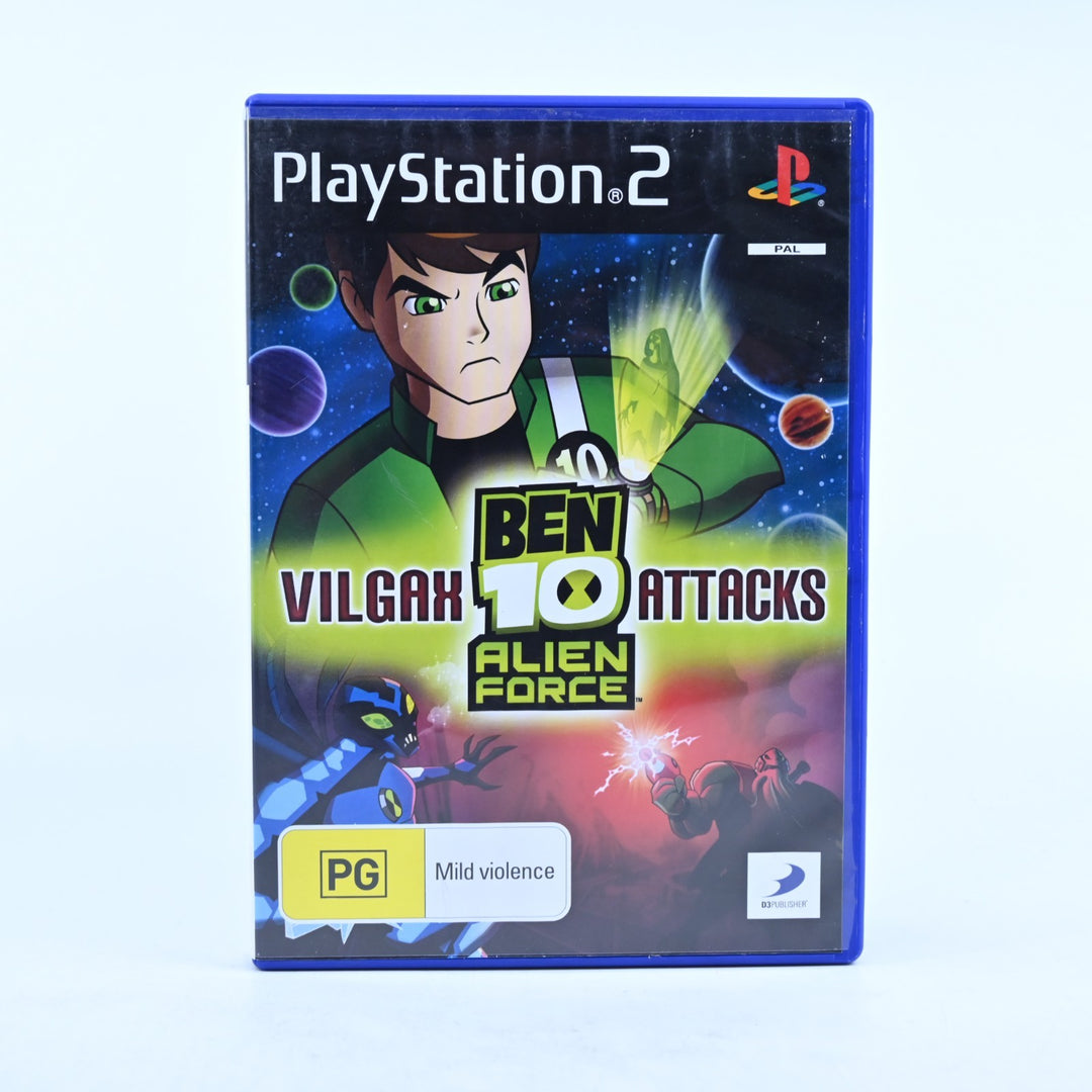 Ben 10 Alien Force: Vilgax Attacks - Sony Playstation 2 / PS2 Game + Manual