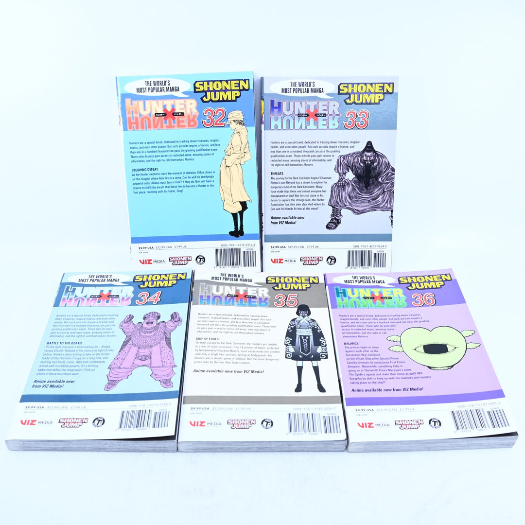 Hunter X Hunter - Volumes 32-36 - Yoshihiro Togashi - Viz Media - Manga