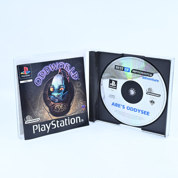 Oddworld: Abe's Oddysee - Sony Playstation 1 / PS1 Game + Manual -MINT DISC!