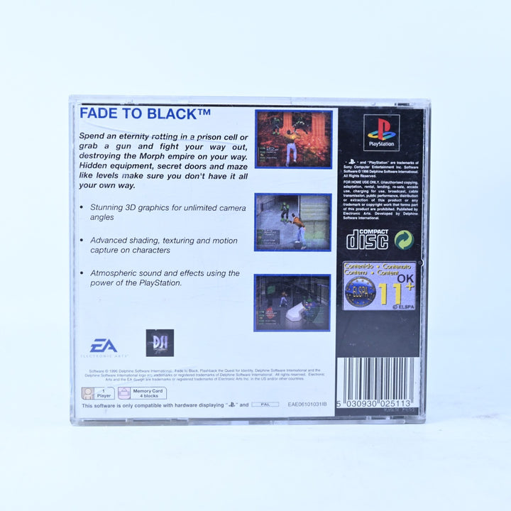 Fade to Black - Sony Playstation 1 / PS1 Game + Manual - PAL - MINT DISC!