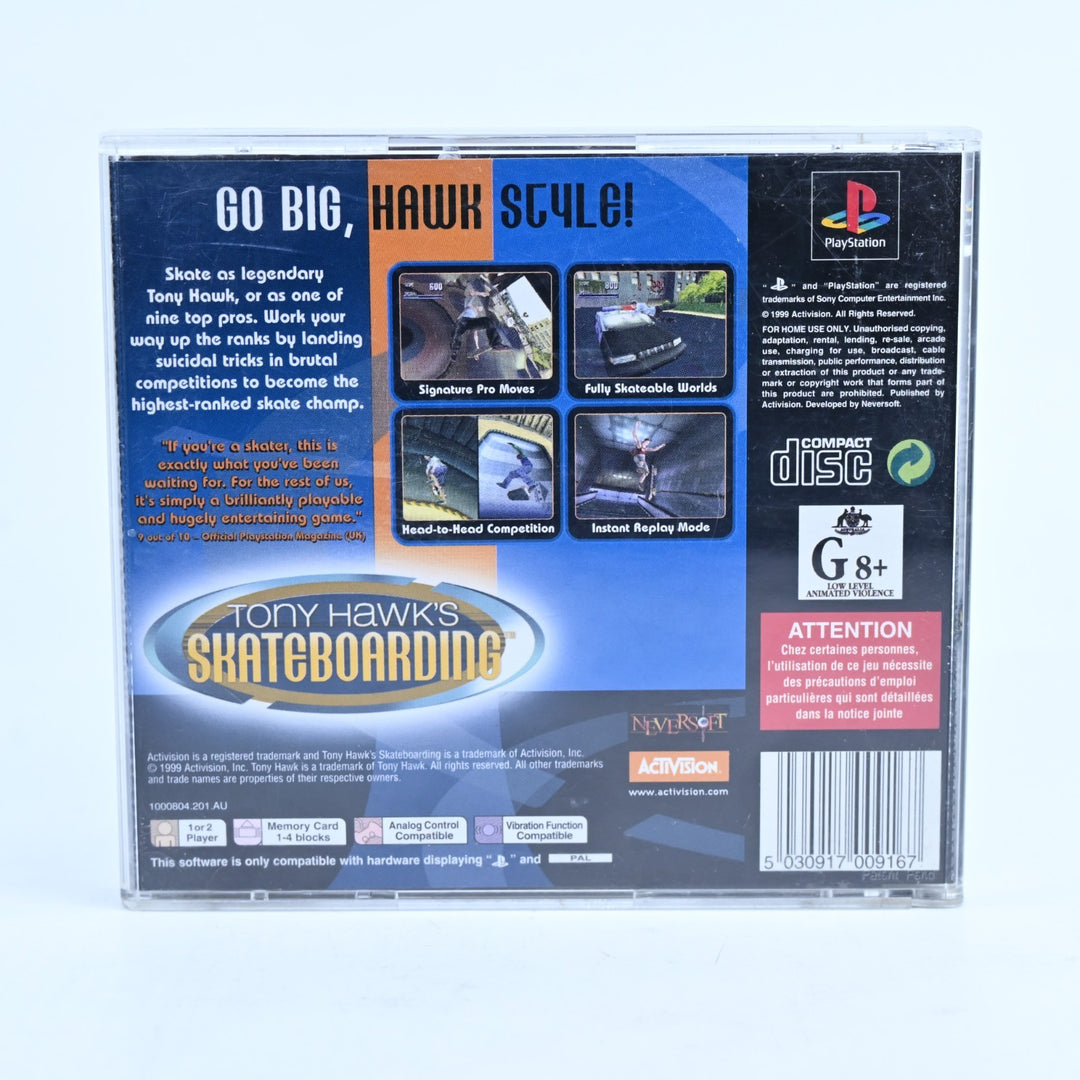 Tony Hawk's Skateboarding - Sony Playstation 1 / PS1 Game - No Manual - PAL