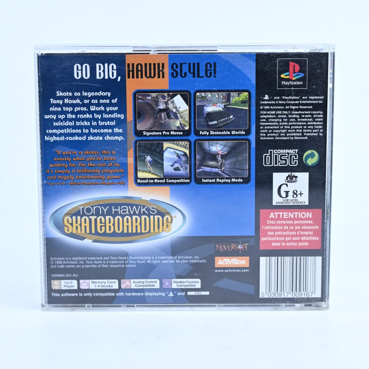 Tony Hawk's Skateboarding - Sony Playstation 1 / PS1 Game - No Manual - PAL