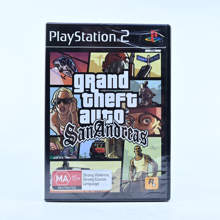 Grand Theft Auto: San Andreas - Sony Playstation 2 / PS2 Game - SEALED!