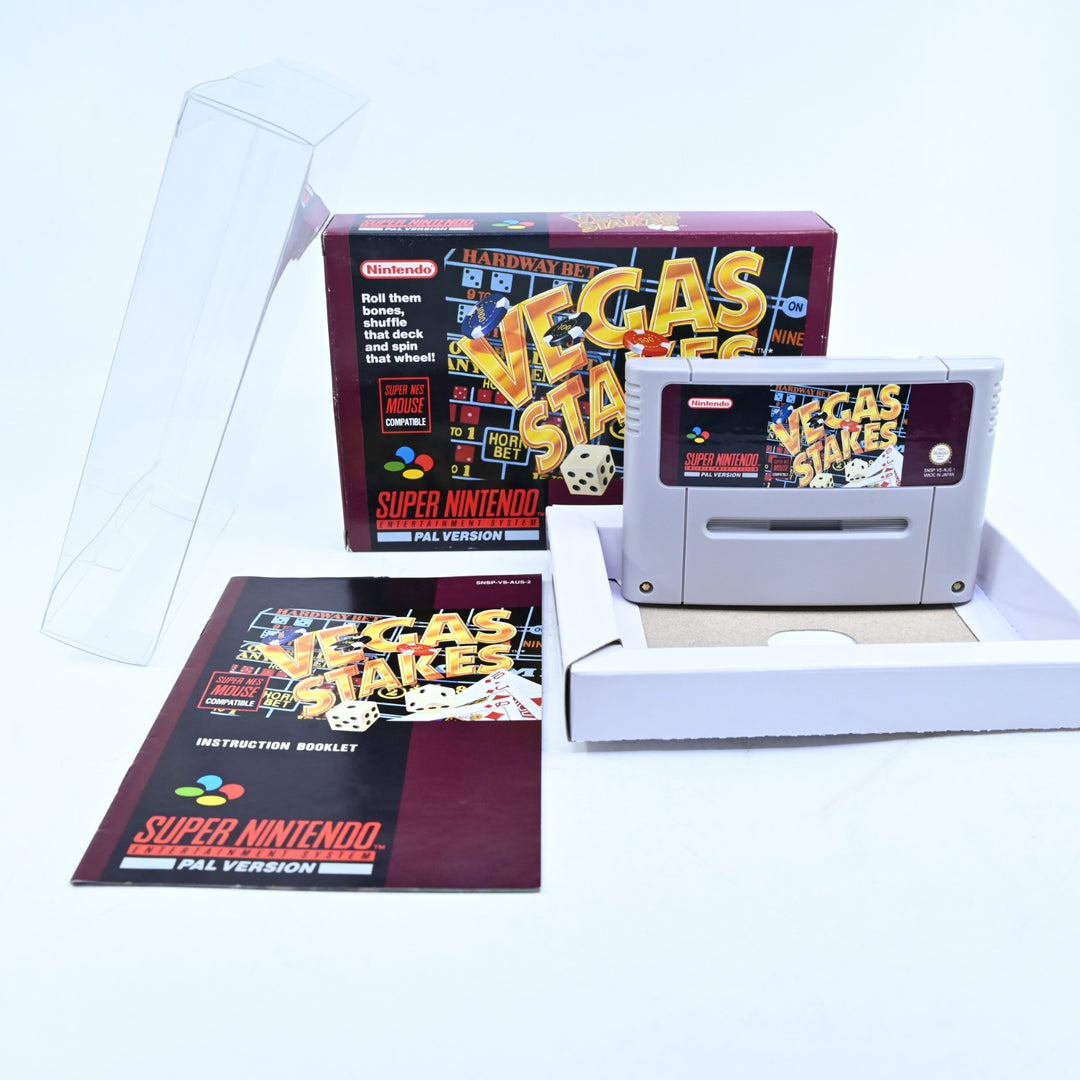 Vegas Stakes - Super Nintendo / SNES Boxed Game - PAL - FREE POST!