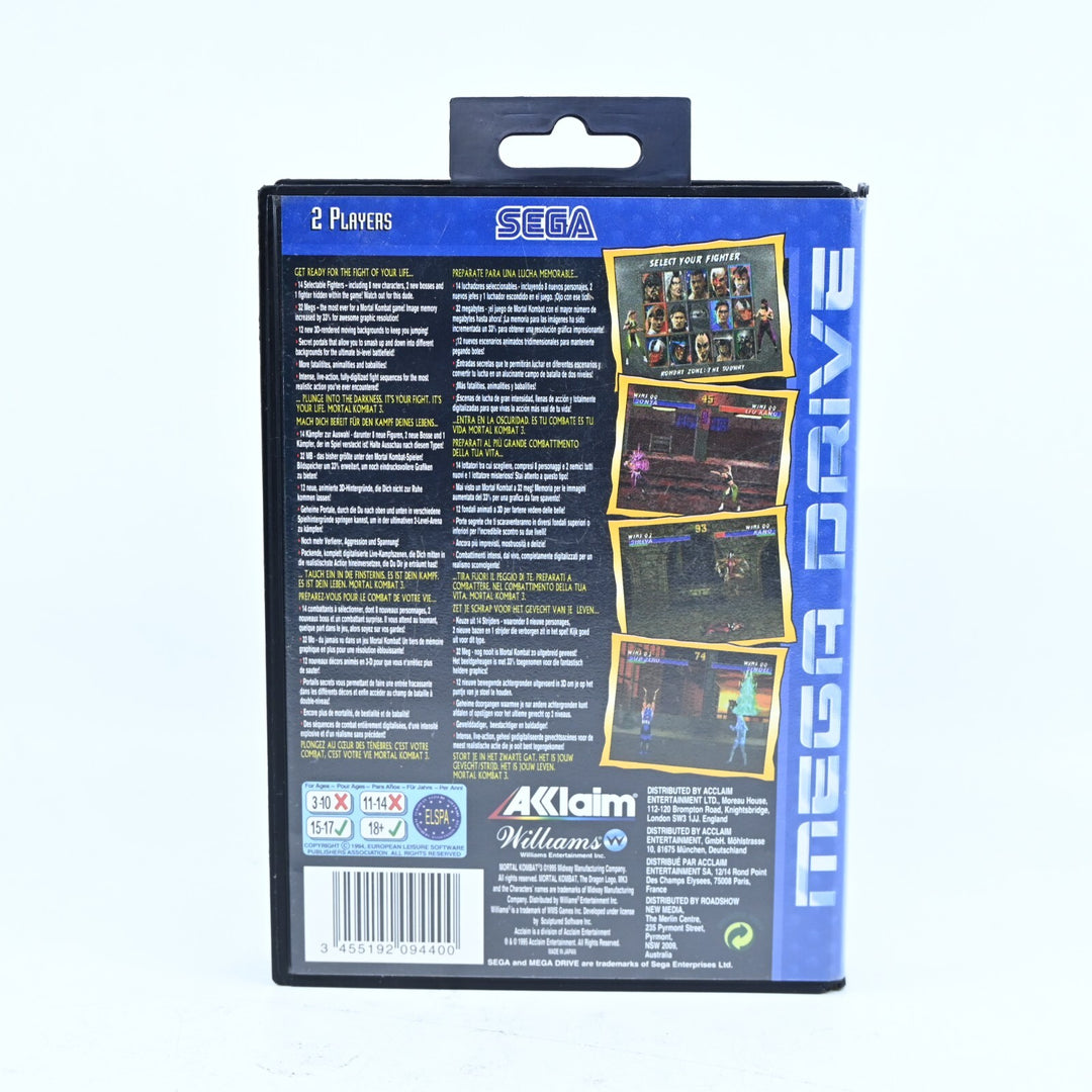 Mortal Kombat 3 - Sega Mega Drive Game - PAL - FREE POST!