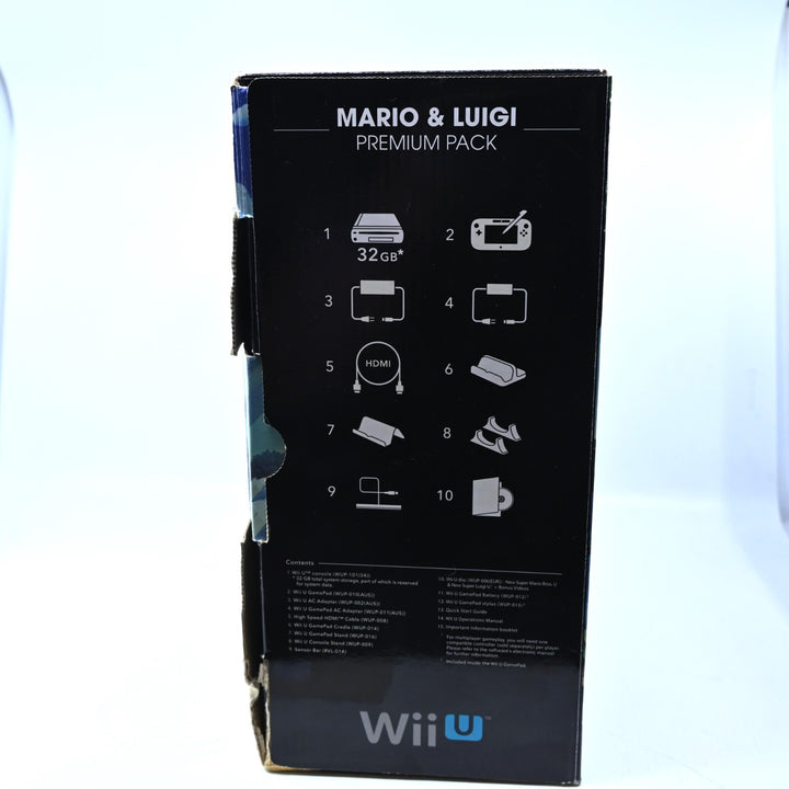 Mario & Luigi Premium Pack 32gb - Nintendo Wii U Boxed Console - PAL