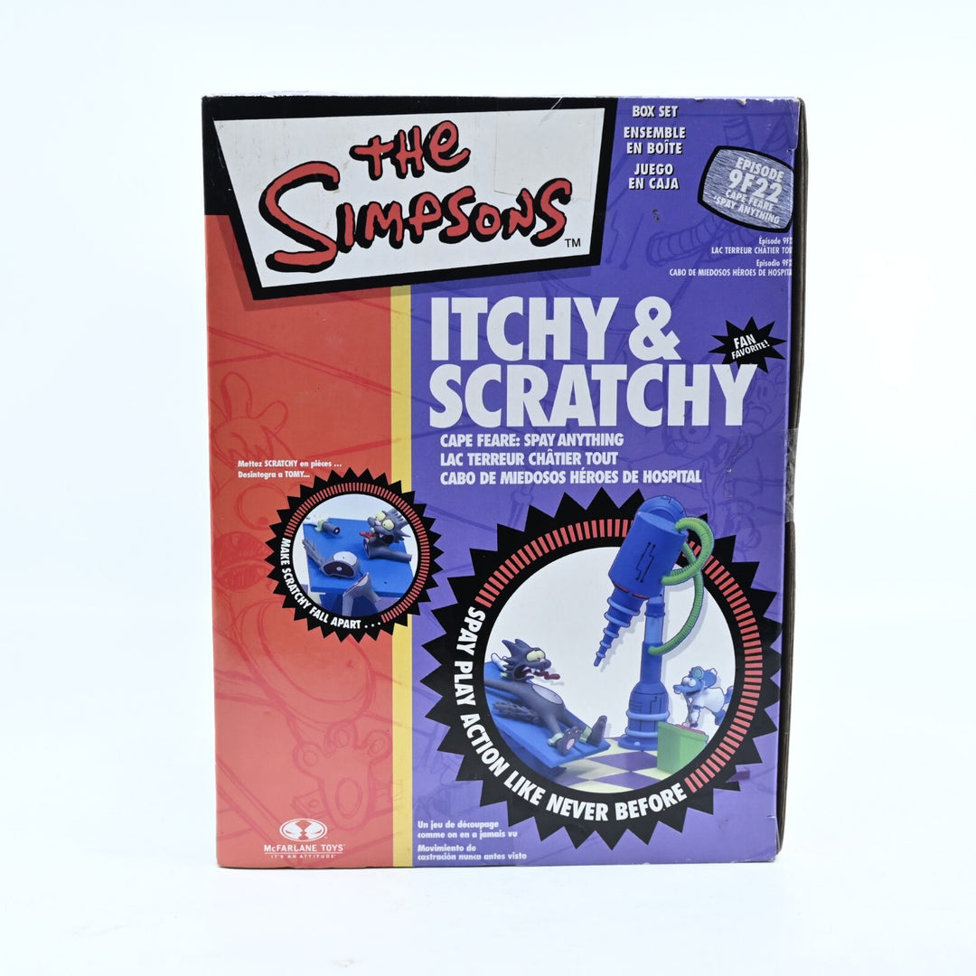 Itchy &amp; Scratchy Cape Feare: Spay Anything - The Simpsons - McFarlane Toys - Toy