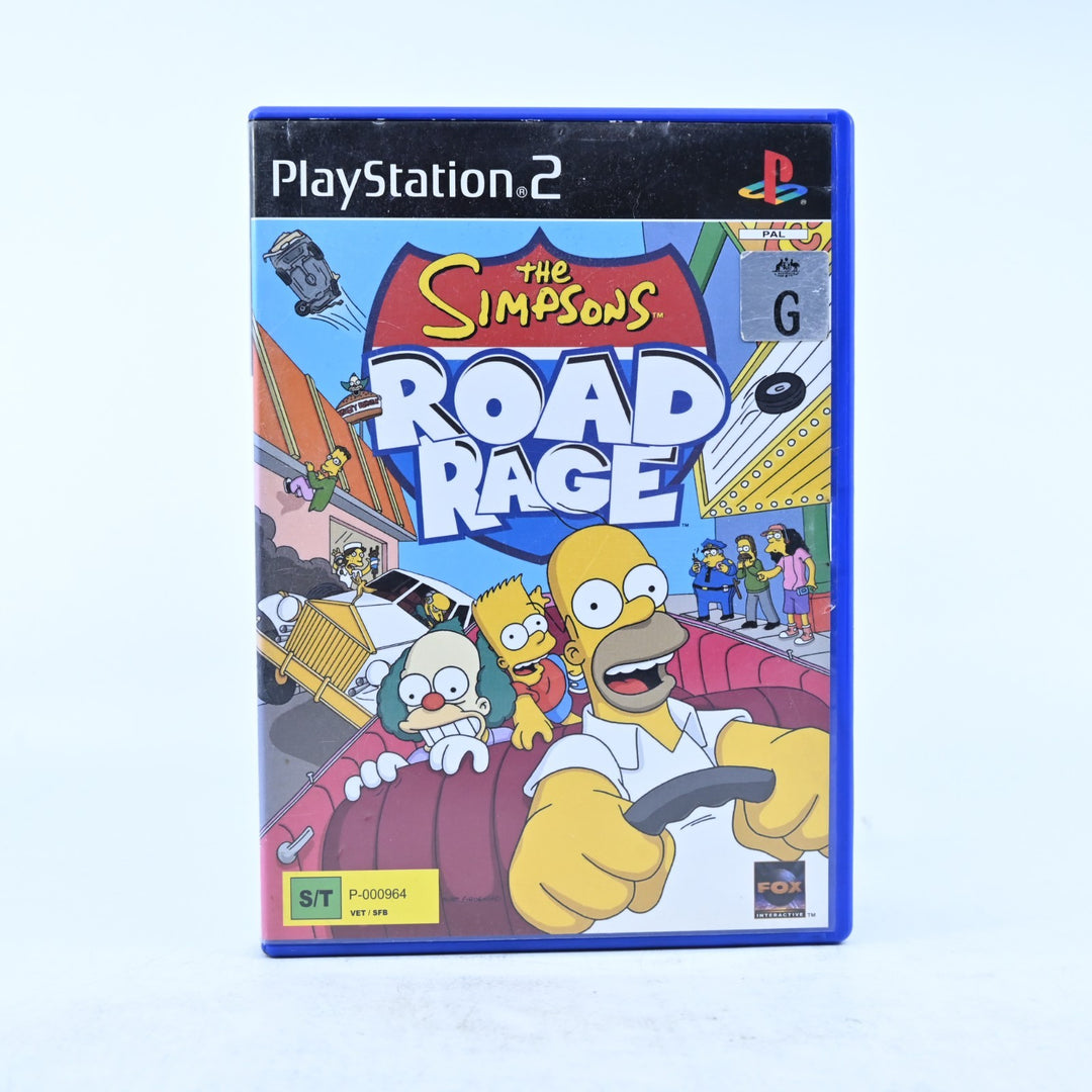 The Simpsons Road Rage - Sony Playstation 2 / PS2 Game + Manual - PAL