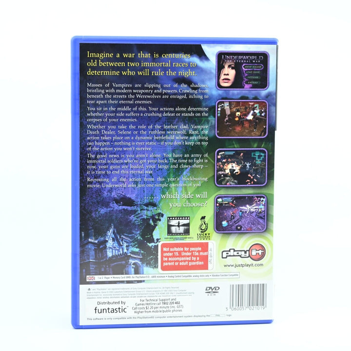 Underworld: The Eternal War - Sony Playstation 2 / PS2 Game - PAL - MINT DISC!