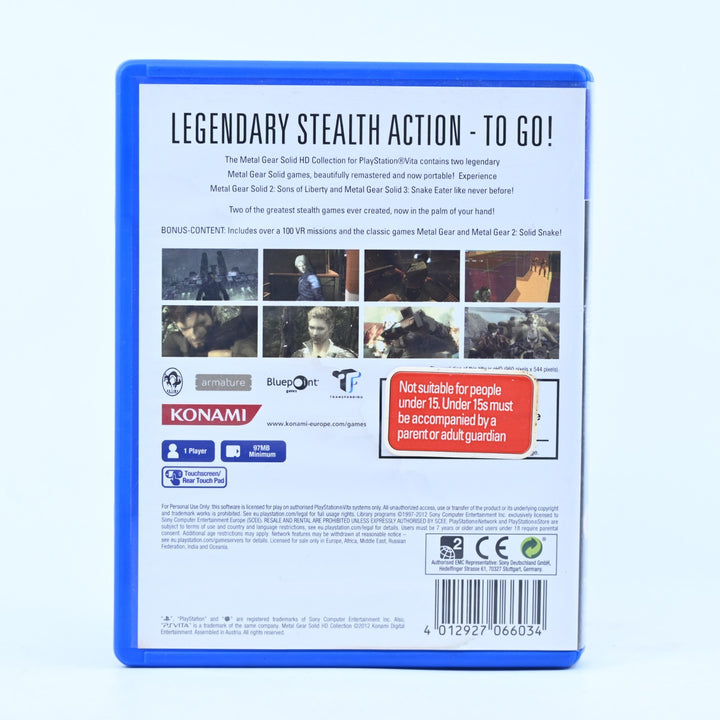 Metal Gear Solid HD Collection - Sony PS Vita Game - FREE POST!