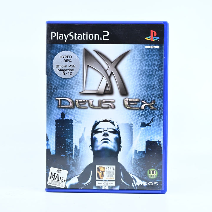 Deus Ex - Sony Playstation 2 / PS2 Game + Manual - PAL