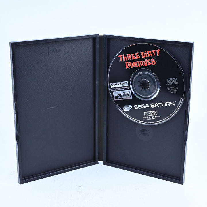Three Dirty Dwarves - Sega Saturn Game - No Manual - PAL - MINT DISC!