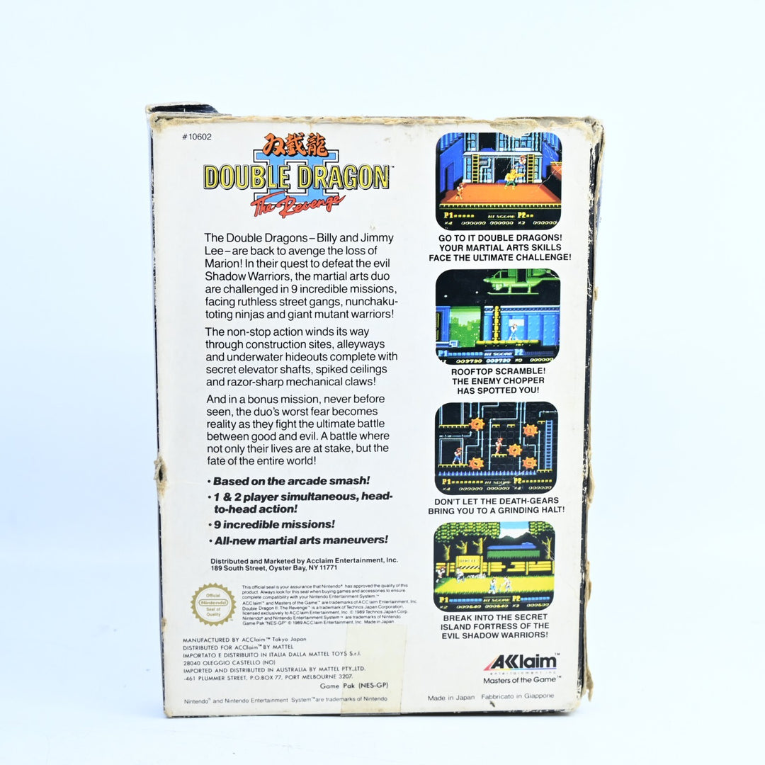 Double Dragon II: The Revenge - NES Boxed Game - PAL - FREE POST!