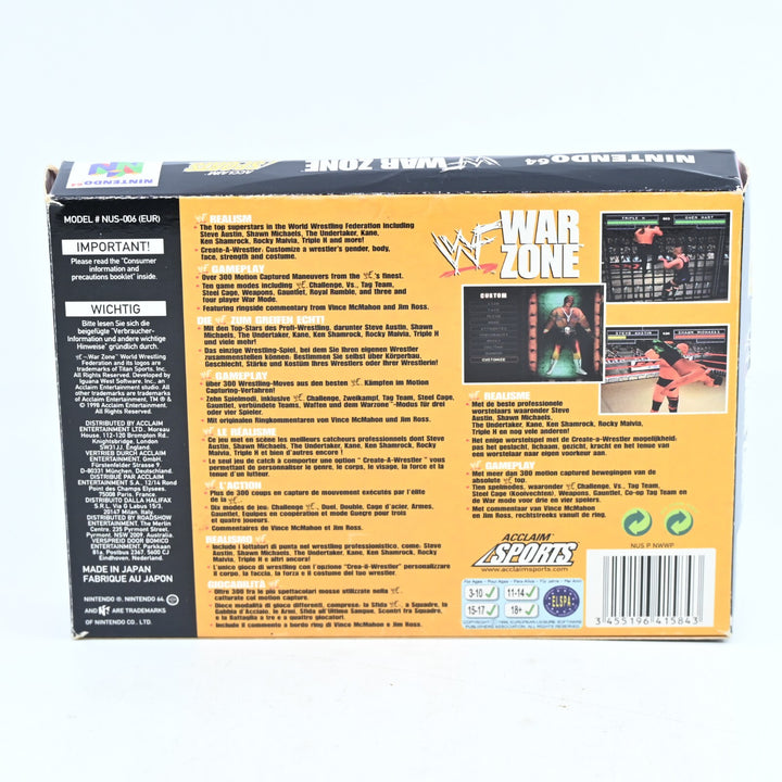 WWF War Zone - N64 / Nintendo 64 Boxed Game - PAL - FREE POST!