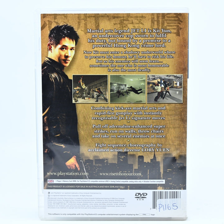 Jet Li Rise to Honour - Sony Playstation 2 / PS2 Game + Manual - PAL - MINT DISC