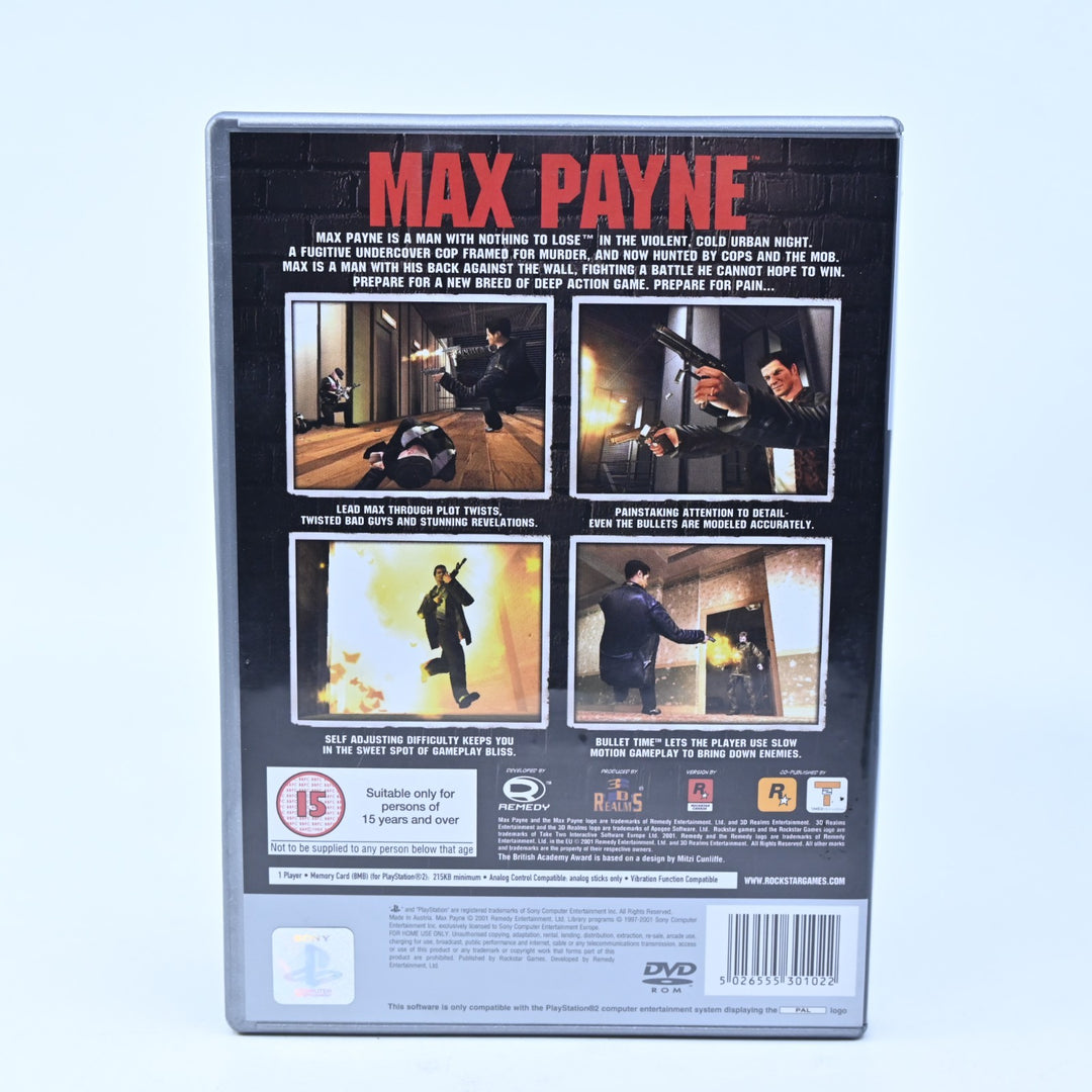 Max Payne - Sony Playstation 2 / PS2 Game - PAL - MINT DISC!