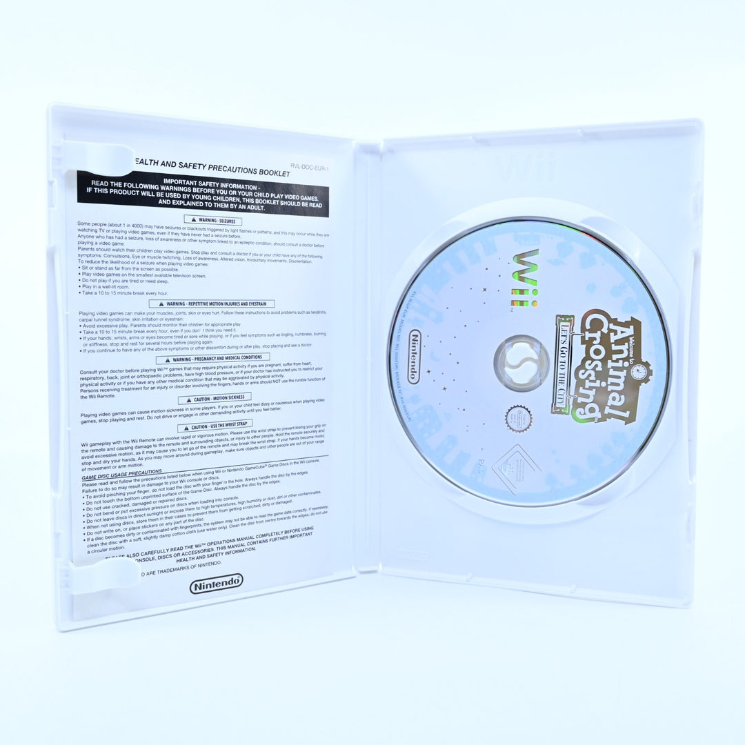 Animal Crossing: Let's Go to the City - Nintendo Wii Game + Manual - PAL