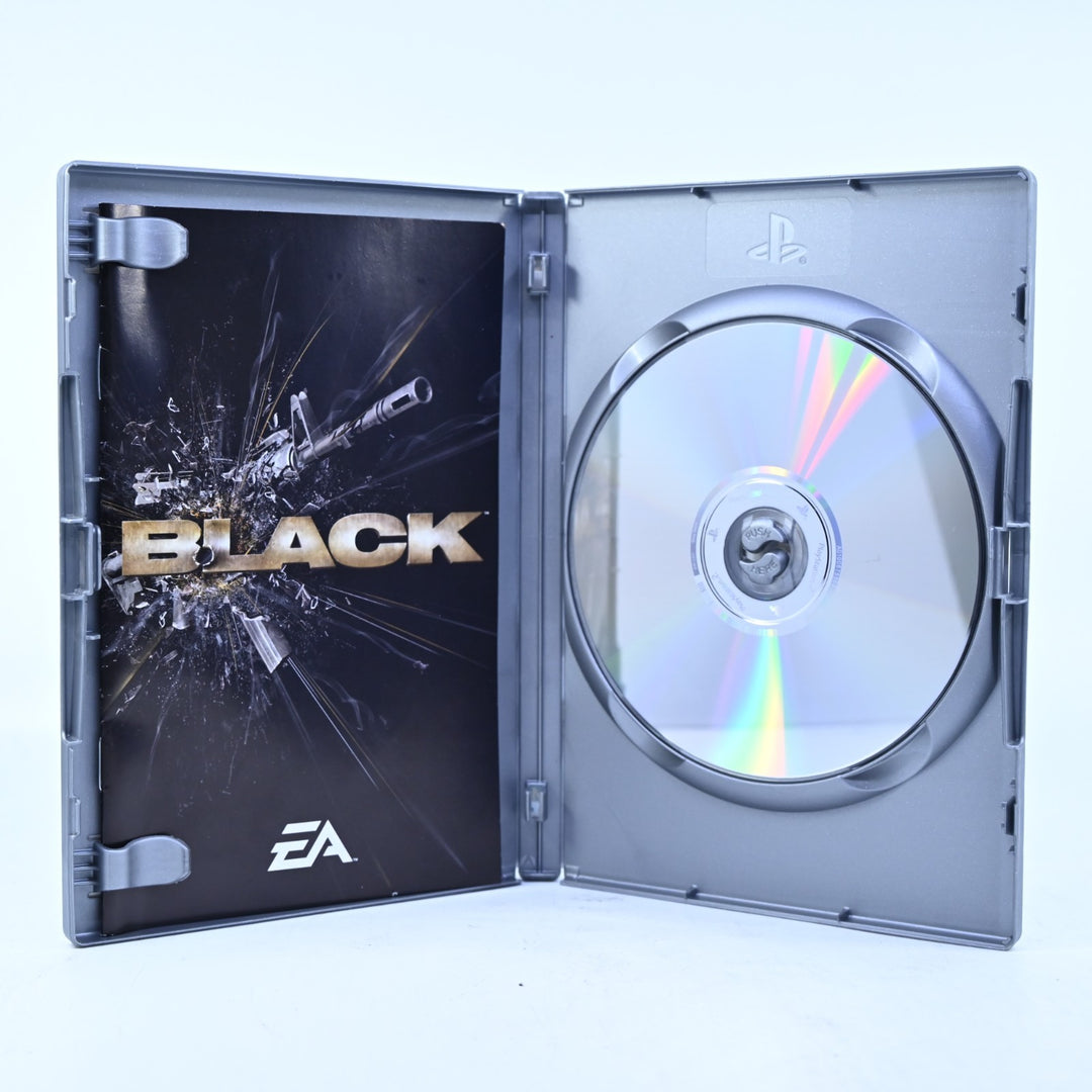 Black - Sony Playstation 2 / PS2 Game + Manual - PAL
