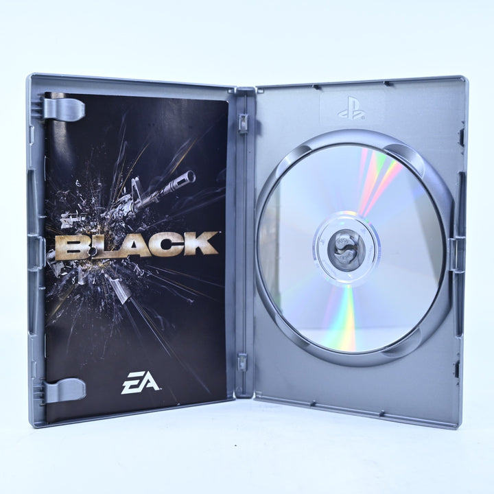 Black - Sony Playstation 2 / PS2 Game + Manual - PAL