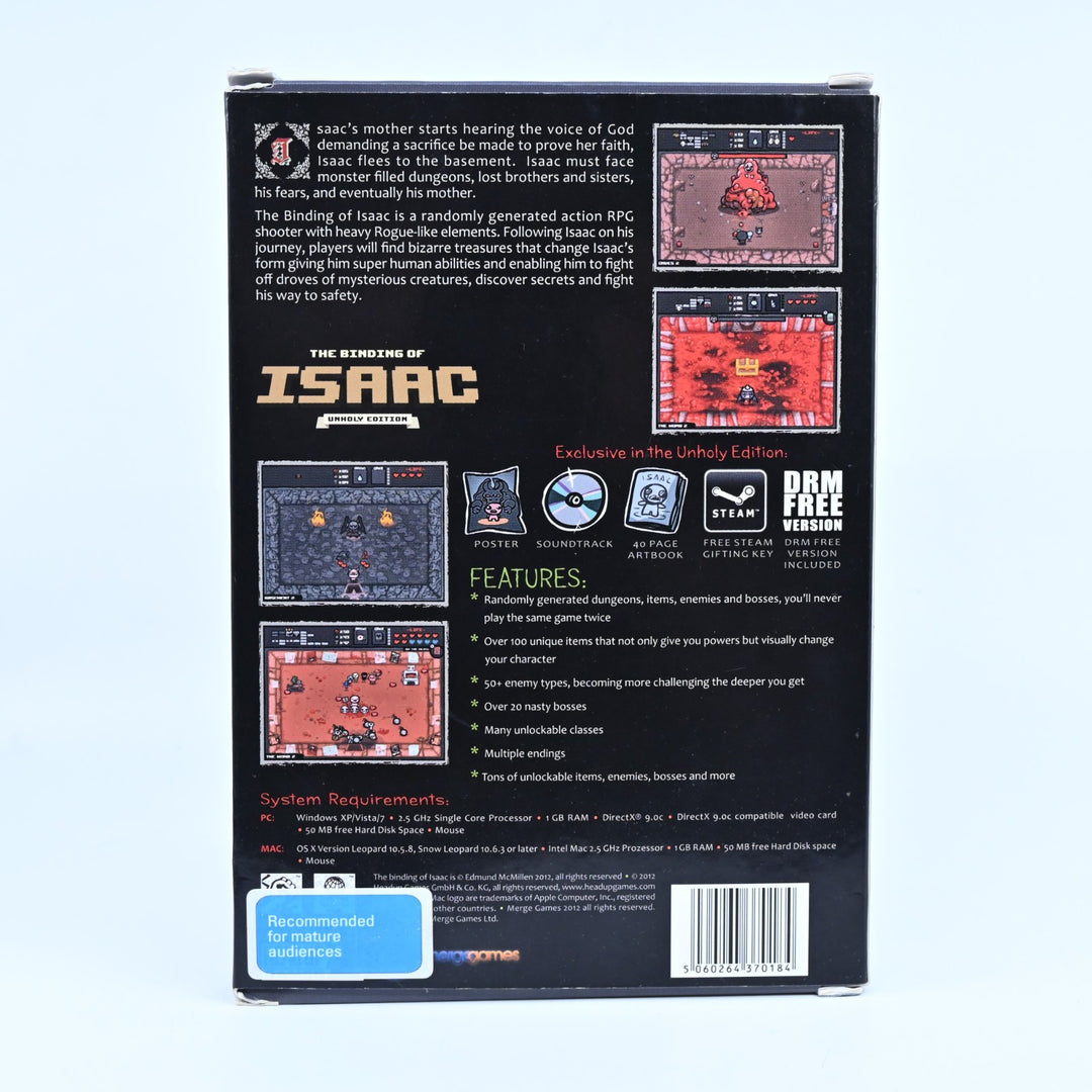 The Binding of Isaac - Unholy Edition - PC Game - FREE POST!