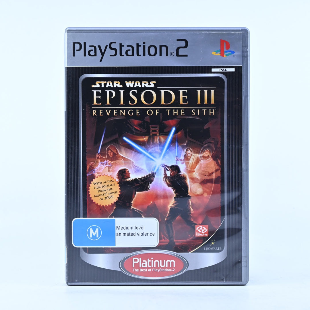 Star Wars: Episode III Revenge of the Sith - PS2 Game + Manual - PAL