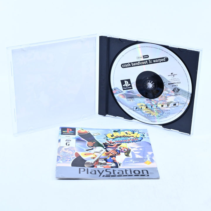 Crash Bandicoot 3 Warped - Sony Playstation 1 / PS1 Game + Manual - PAL