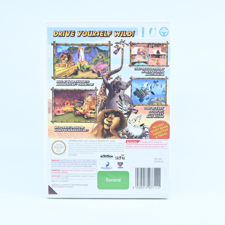 Madagascar Kartz  - Nintendo Wii Game + Manual - PAL - MINT DISC!