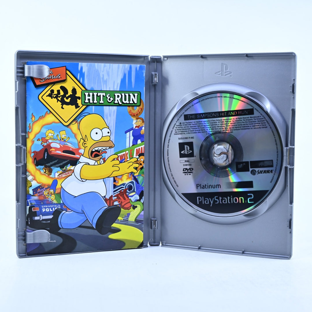 The Simpsons Hit & Run - PS2 Game + Manual - PAL - MINT DISC!