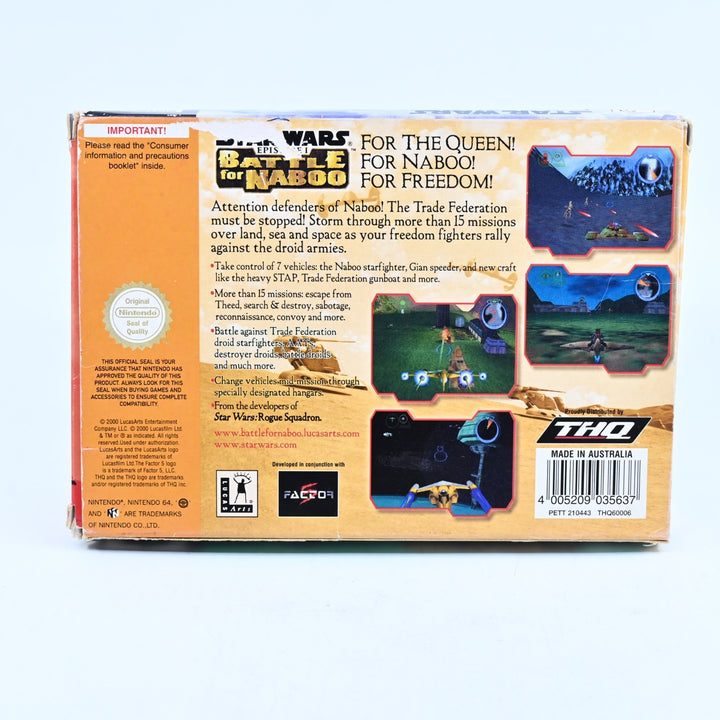 Star Wars Episode 1: Battle for Naboo - N64 / Nintendo 64 Boxed Game - PAL
