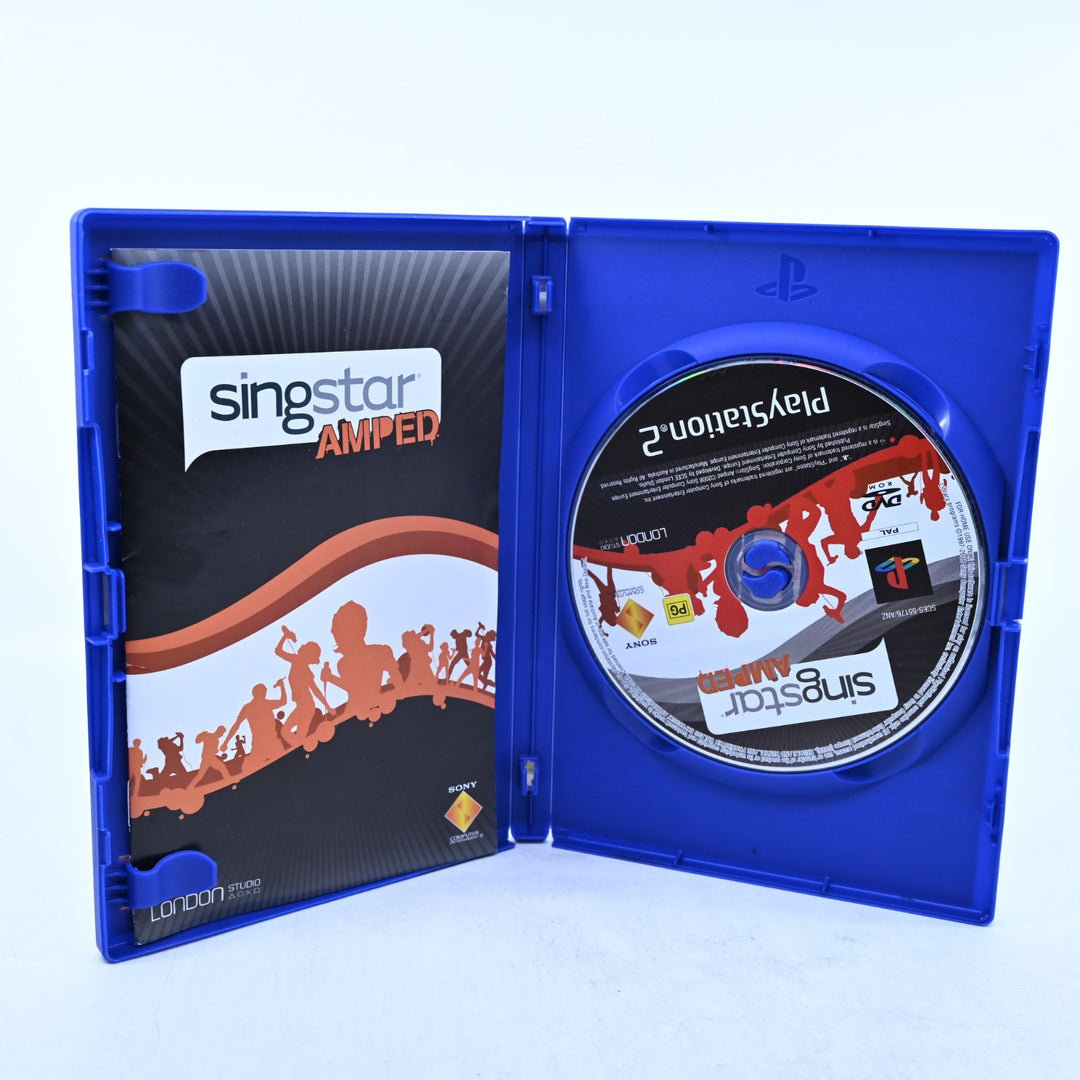 SingStar Amped - Sony Playstation 2 / PS2 Game + Manual - PAL - MINT DISC!