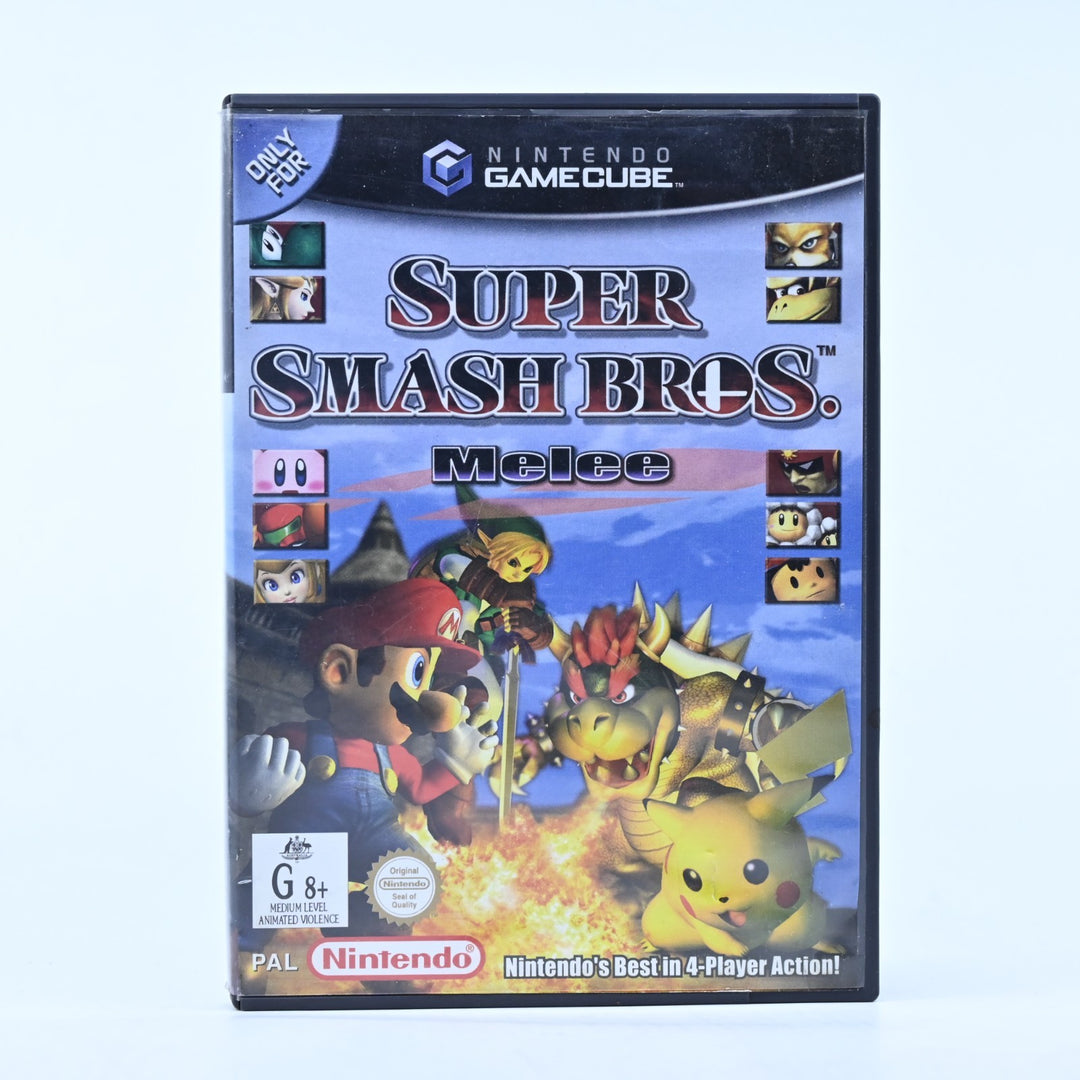 Super Smash Bros. Melee - Nintendo Gamecube Game + Manual - PAL - FREE POST!