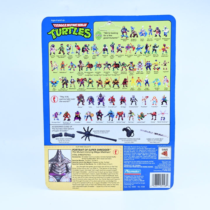 Super Shredder Teenage Mutant Ninja Turtles / TMNT Playmates 1980's Figure Toy